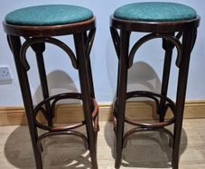 Pair of Vintage Bentwood Bar Stools