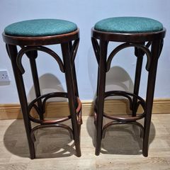 Pair of Vintage Bentwood Bar Stools