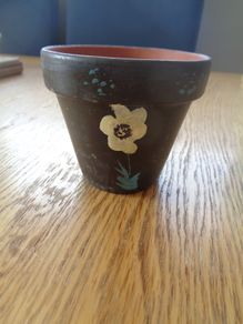 Hand Painted Terracotta Flower Pot for Sale