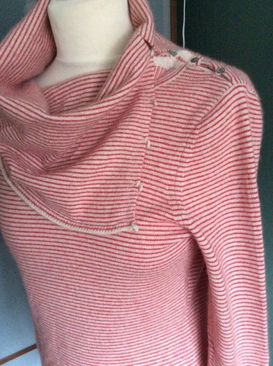 GAP Cashmere Long Striped with Rolled Collar / Size M