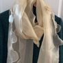 Wrap/Scarf - Sequin and Flower Embellishment Image 3