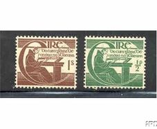 1944 Ireland Tercentenary of the Death of Michael O'Cleirigh (Commemorating the Annals of the Four Masters) Holy Year Commemorative Stamps Mounted Mint