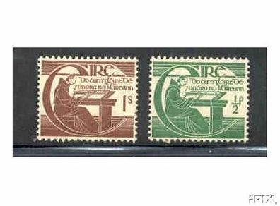 1944 Ireland Tercentenary of the Death of Michael O'Cleirigh (Commemorating the Annals of the Four Masters) Holy Year Commemorative Stamps Mounted Mint
