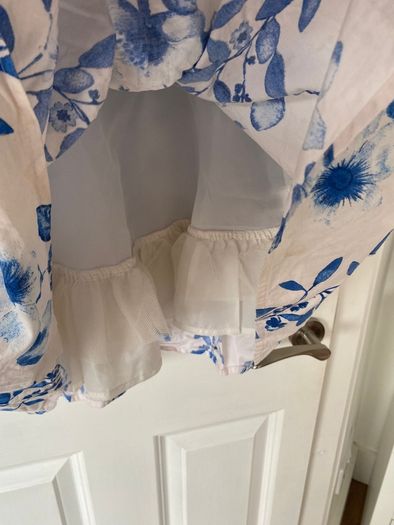 Next blue & white floral dress