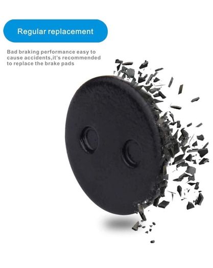2 Pieces Disc Brake Pads for Mijia Scooter Brake Lining Pads Replacement Parts for Xiaomi 1S / M365 Electric Scooter Accessories