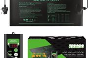 Seedling Heat Mat and Thermostat Set, Waterproof Greenhouse Heating Pad 10" x 20.75" Germination Warming Mat for Terrarium Reptile Amphibian (FREE POSTAGE)
