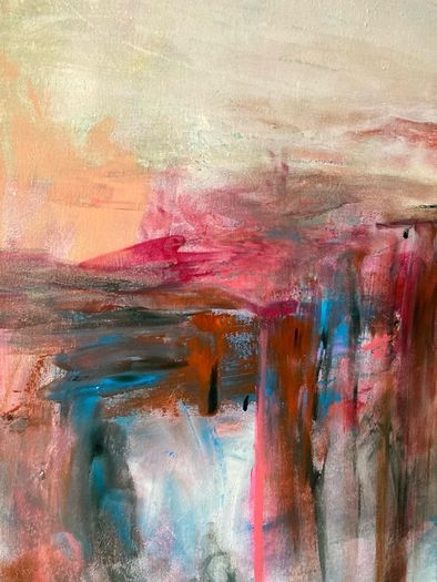 XL Framed Original Art Original Abstract Painting
