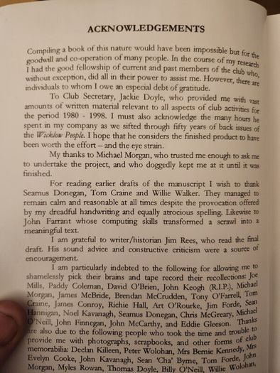 All For A Game.  A History Of  Arklow Town Football  Club 1948 -1998. Large Volume  First Edition Paperback In Very Good Condition.