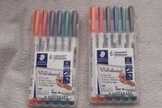 Staedtler Lumocolor Whiteboard Marker Bullet Tip 1.0mm Assorted Colours (Pack of 6)