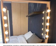Mirror and 5 Bar Side lights Vanity set