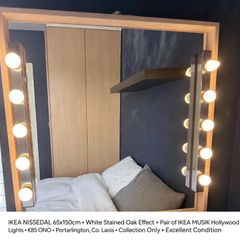 Mirror and 5 Bar Side lights Vanity set