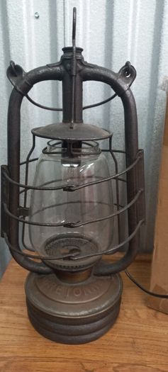 Antique French electric lantern works