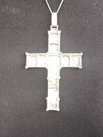 German Orthodox Silver Heavy Crucifix(Circa 1850)..22 grams