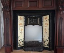 Beautiful wooden surround fireplace
