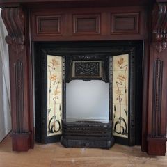 Beautiful wooden surround fireplace