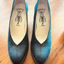 New - Fly London Suede Court Shoes Stacked Heel Image 2