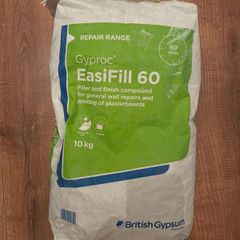 Gyproc EasiFill 60 Filler and finish for wall repairs and jointing or plasterboard