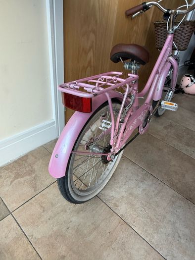 Girls bike with basket 18 inch