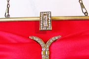 Red Party Debs Prom Wedding Evening Clutch Purse Bag Handbag