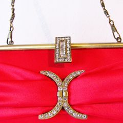 Red Party Debs Prom Wedding Evening Clutch Purse Bag Handbag