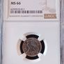 1967 Ireland 3pence coin NGC MS66. TOP GRADED Image 4