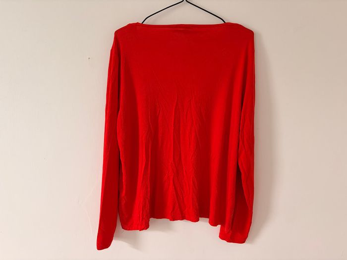 Kelly & Grace Red Round Neck Top XXL