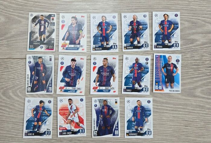 Paris Sant-German Match Attax cards