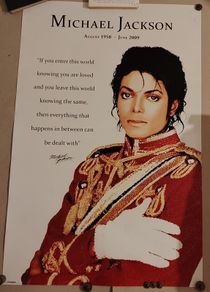 Michael Jackson "Loved" (1984 AMA Red Jacket Memorial Design)