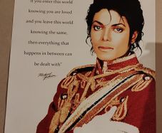 Michael Jackson "Loved" (1984 AMA Red Jacket Memorial Design)