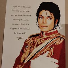 Michael Jackson "Loved" (1984 AMA Red Jacket Memorial Design)