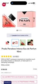 Prada Paradoxe Intense 90ml parfum for her