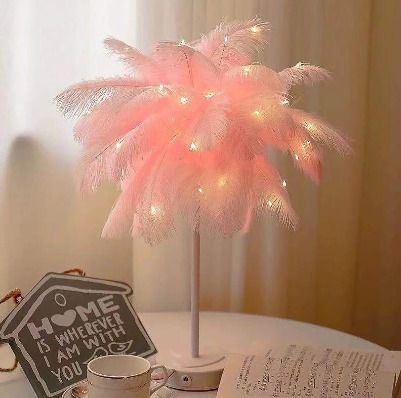 BRAND NEW LED feather lamp table