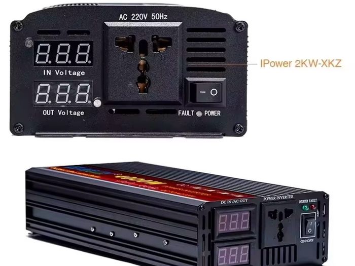 5000W Pure Sine Wave Car Inverter DC 12V /24V AC 220V 50Hz Power Inverter Converter With LED Display