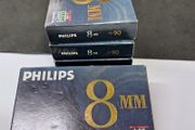 Philips P5-90 8mm Camcorder Video Cassette Tapes with Double Coating (Pre-owned, Pack of 4)