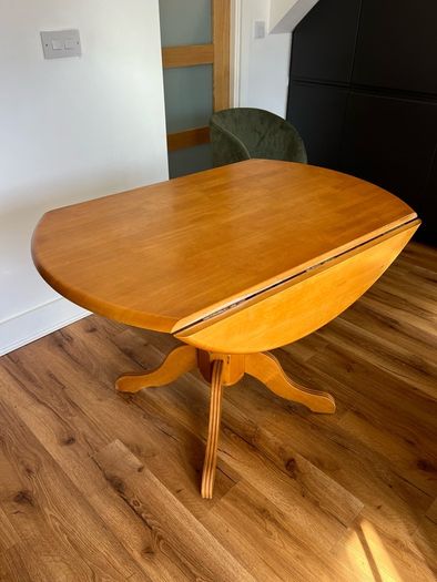 solid wood table and chairs