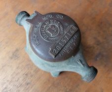 Vintage Rockwell Brass Water Meter