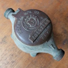Vintage Rockwell Brass Water Meter