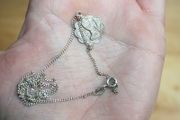 Sterling Silver Stone Set Communion Pendant