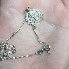 Sterling Silver Stone Set Communion Pendant
