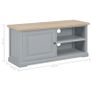 TV Cabinet Grey 90x30x40 cm Wood Image 9