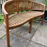 Curved garden bench Image 2