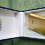 Vintage Ronson Gold Tone Lighter Made In England Tested In Original Box Image 2