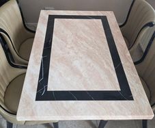 Marble Table & 4 Chairs