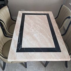 Marble Table & 4 Chairs