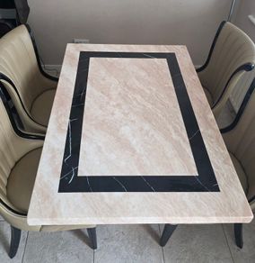 Marble Table & 4 Chairs