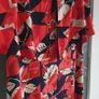 M&S red and navy shoulder overlap blouse Sz 16 Image 8