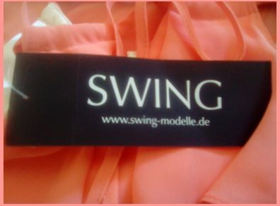 BNWOT Swing Modelle Multi Layered Overlap Halter Style Chiffon Dress