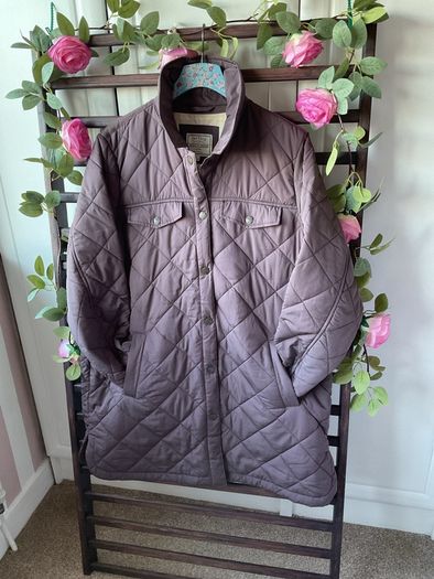 jacket fat face size 14 longline shacket burgundy/ plum shade