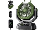 Wireless Fan, 20000mAh, with remote, Rechargeable Battery Fan with Stepless Wind Speed, Rechargeable