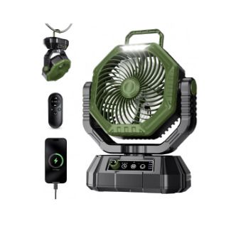 Wireless Fan, 20000mAh, with remote, Rechargeable Battery Fan with Stepless Wind Speed, Rechargeable